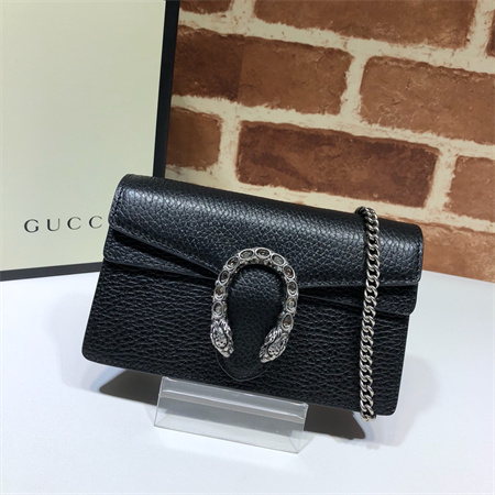 Gu.cci Dionysus Super Mini Bag Black Leather 476432