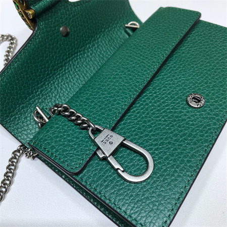 Gu.cci Dionysus Super Mini Bag Green Leather 476432