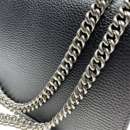 Gu.cci Dionysus small shoulder bag Black Leather 400249