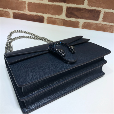 Gu.cci Dionysus small shoulder bag Navy Leather 400249