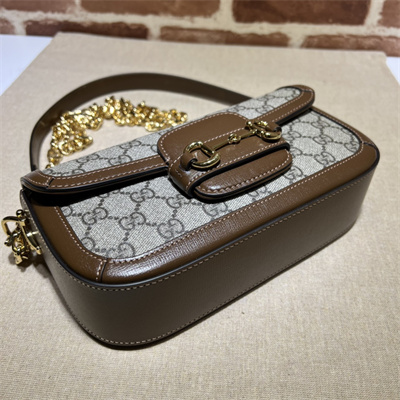 Gu.cci Horsebit 1955 Small Shoulder Bag GG Supreme Canvas 735178