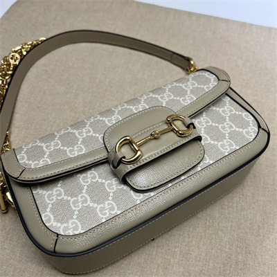 Gu.cci Horsebit 1955 Small Shoulder Bag GG Supreme Canvas 735178