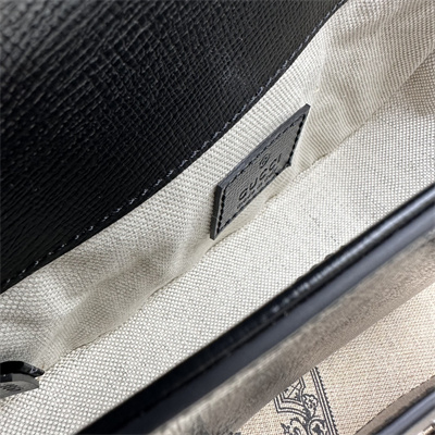 Gu.cci Horsebit 1955 Mini Shoulder Bag Black Leather 774209