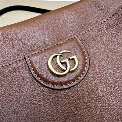 Gu.cci Diana Medium Shoulder Bag Brown Leather 746124