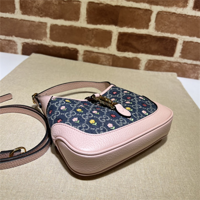 Jackie 1961 Mini Shoulder Bag GG Denim With Emb 637092