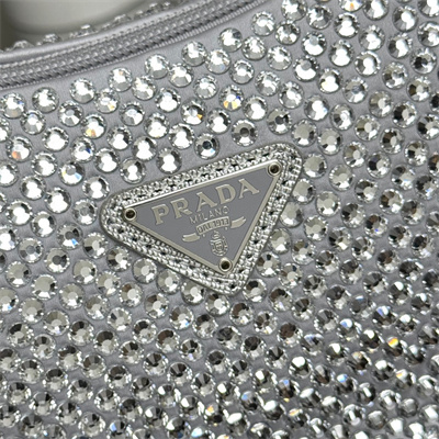 Prada  Re-Edition 2000 mini-bag With Diamond Silver 1NE515