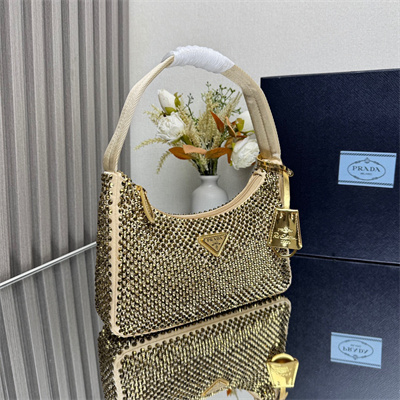 Prada  Re-Edition 2000 mini-bag With Diamond Gold 1NE515
