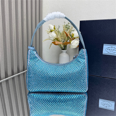 Prada  Re-Edition 2000 mini-bag With Diamond  Blue 1NE515