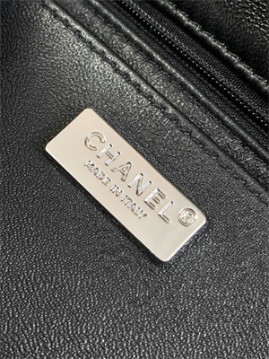 Cha.nel Evening Bag Crystal & Silver-Tone Metal  Black AS4298