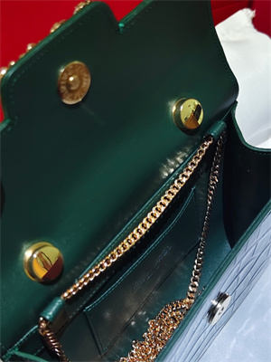 Roger Vivier Jewel Efflorescence Mini Bag In Leather Green