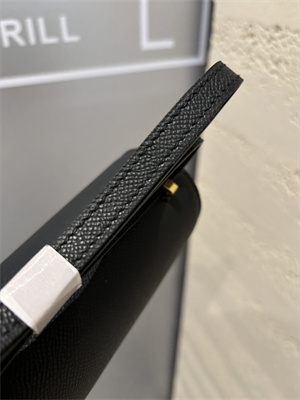 Constance Bag Epsom Leather 18CM Gold/Silver Tone Metal In Black Color HS  (With mirror)