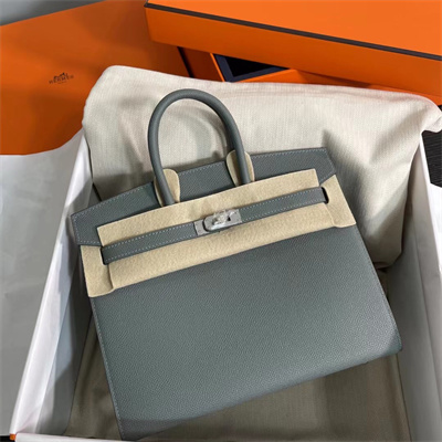 Bir.kin Sellier Bag Epsom Leather 25/30/35CM Gold Hardware In Vert Amande Color HS