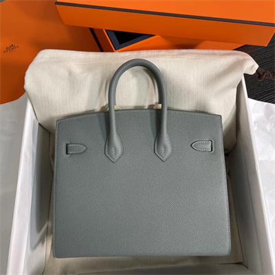 Bir.kin Sellier Bag Epsom Leather 25/30/35CM Gold Hardware In Vert Amande Color HS