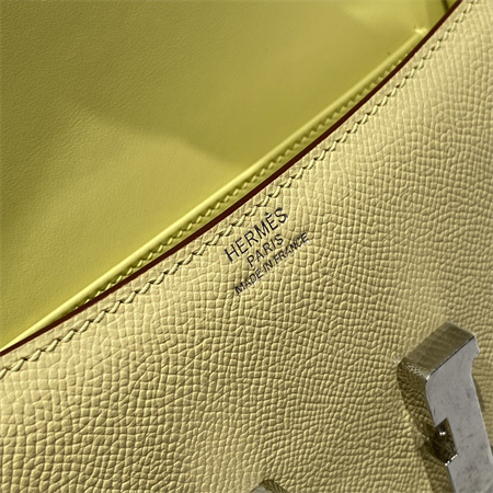 Constance Elan Epsom Leather  Gold/Silver Tone Hardware Jaune Poussin Color HS(With Mirror)