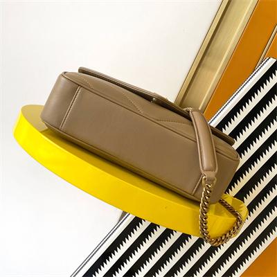 Y.S.L LOULOU Small in MATELASSÉ lambskin Gold Tone Metal