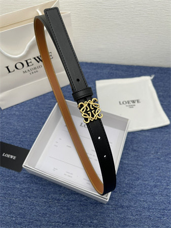 Loewe Belt In Smooth/Grained Calfskin 20MM Gold/Silver Hardware Colors Options