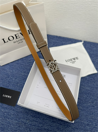 Loewe Belt In Smooth/Grained Calfskin 20MM Gold/Silver Hardware Colors Options