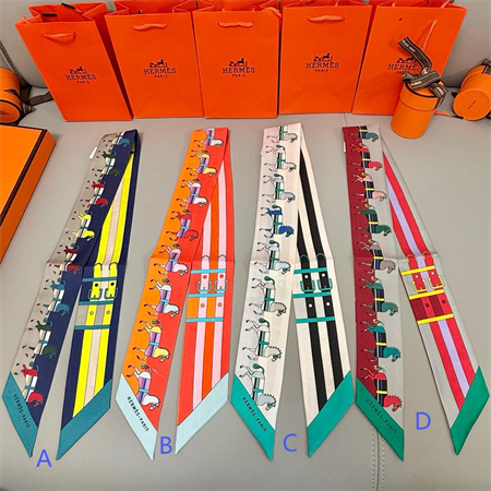 Hermes Twilly 100% Silk 37858