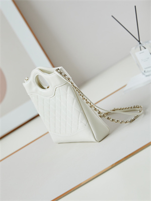 Chanel 31 Mini Shopping Bag Lambskin & Gold-Tone Metal White AS4133