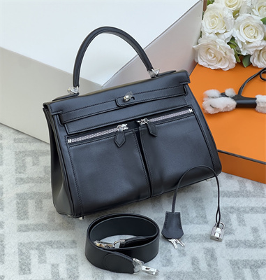 Kelly Lakis Bag Swift Leather 28 Silver Hardware In Black Color HS