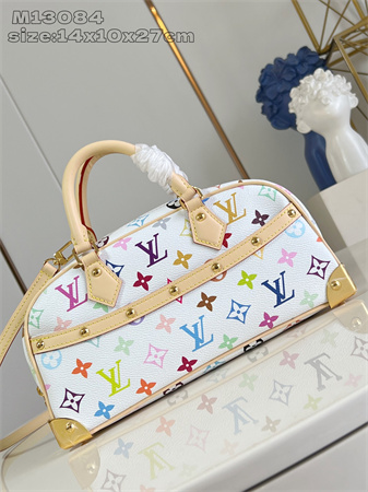 LV x TM Handbag East West Multicolor Monogram Canvas White M13084