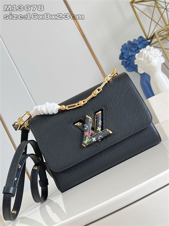 LV x TM Twist MM Slim Bag Epi grained cowhide leather Black M13243