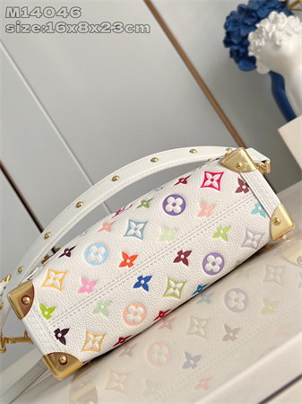 LV x TM  Side Trunk MM Multicolor Monogram Canvas White M14046