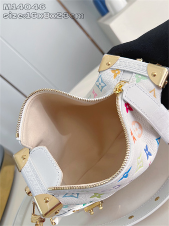 LV x TM  Side Trunk MM Multicolor Monogram Canvas White M14046