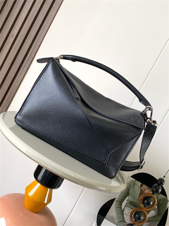 Loewe Large Puzzle Bag In Shinny Grained Calfskin