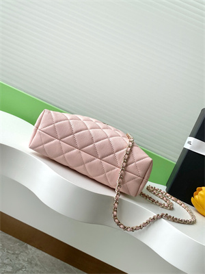 Chanel Coco Crush Top Handle Bag Grained Calfskin Gold Tone Metal Pink AP4591