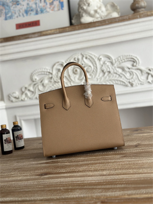 Bir.kin Sellier Bag Epsom Leather 25/30/35CM Gold Hardware In Chai Color HS