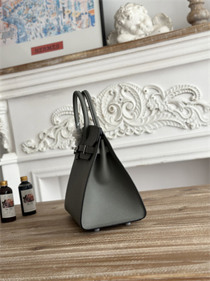 Bir.kin Sellier Bag Epsom Leather 25/30/35CM Gold Hardware In Gris Meyer Color HS