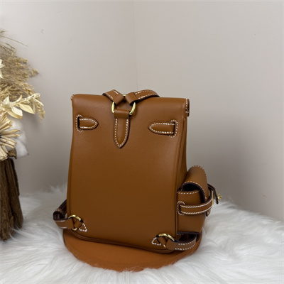 Kelly Jump Backpack Swift Leather Gold Tone Hardware In Gold Color HS