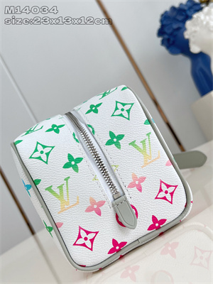 L.V Locker Dopp Kit Pouch Iridescent Monogram Canvas M14034