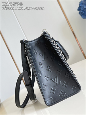 L.V ONTHEGO PM Monogram Black Calfskin Leather M14576