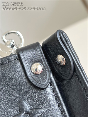 L.V ONTHEGO PM Monogram Black Calfskin Leather M14576