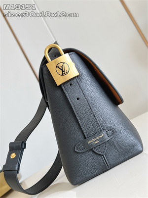 L.V Low Key Messenger Bag Grained calfskin Cognac M13148