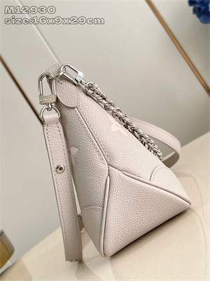 L.V Boulogne Bag Monogram Empreinte leather Brume/Quartz M14211