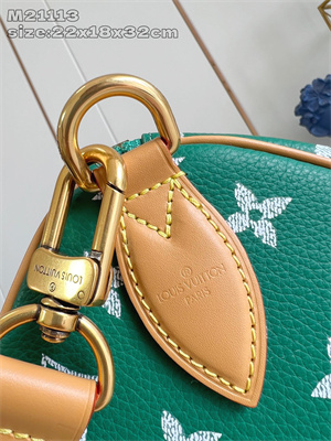 L.V Speedy P9 Bandoulière 30 Monogram Soft Calfskin Green