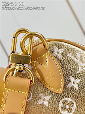 L.V Speedy P9 Bandoulière 30 Monogram Soft Calfskin Gold