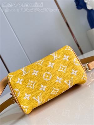 L.V Speedy P9  Bandoulière 18 Monogram Soft Calfskin Yellow