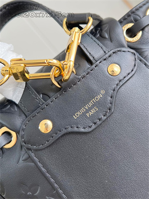 L.V Coussin Backpack Mini Lambskin Leather Black M13387