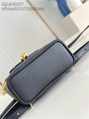 L.V Coussin Backpack Mini Lambskin Leather Black M13387