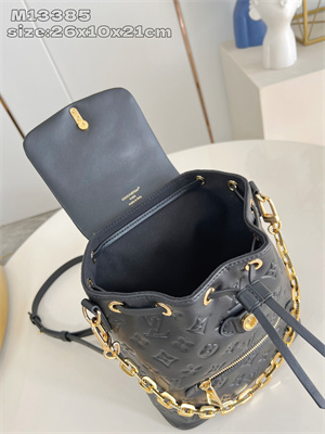 L.V Coussin Backpack PM Lambskin Leather Black M13357