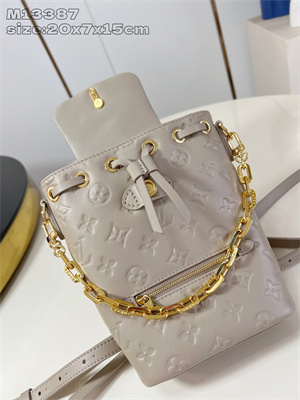 L.V Coussin Backpack Mini Lambskin Leather Galet M13387