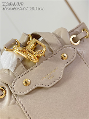 L.V Coussin Backpack Mini Lambskin Leather Galet M13387