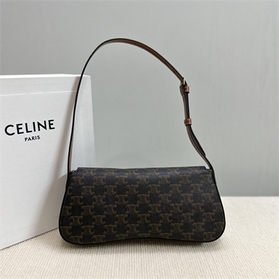 Celine Medium LOLA In Triomphe Canvas and Calfskin Tan