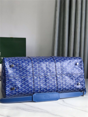 Goyard Boston 45 Bag In Goyardine Canvas & Cervon Calfskin