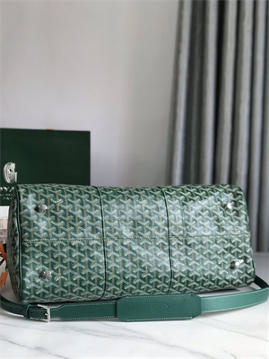 Goyard Boston 45 Bag In Goyardine Canvas & Cervon Calfskin