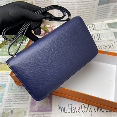 Constance Elan Epsom Leather  Gold/Silver Tone Hardware Deep Blue Color HS(With Mirror)